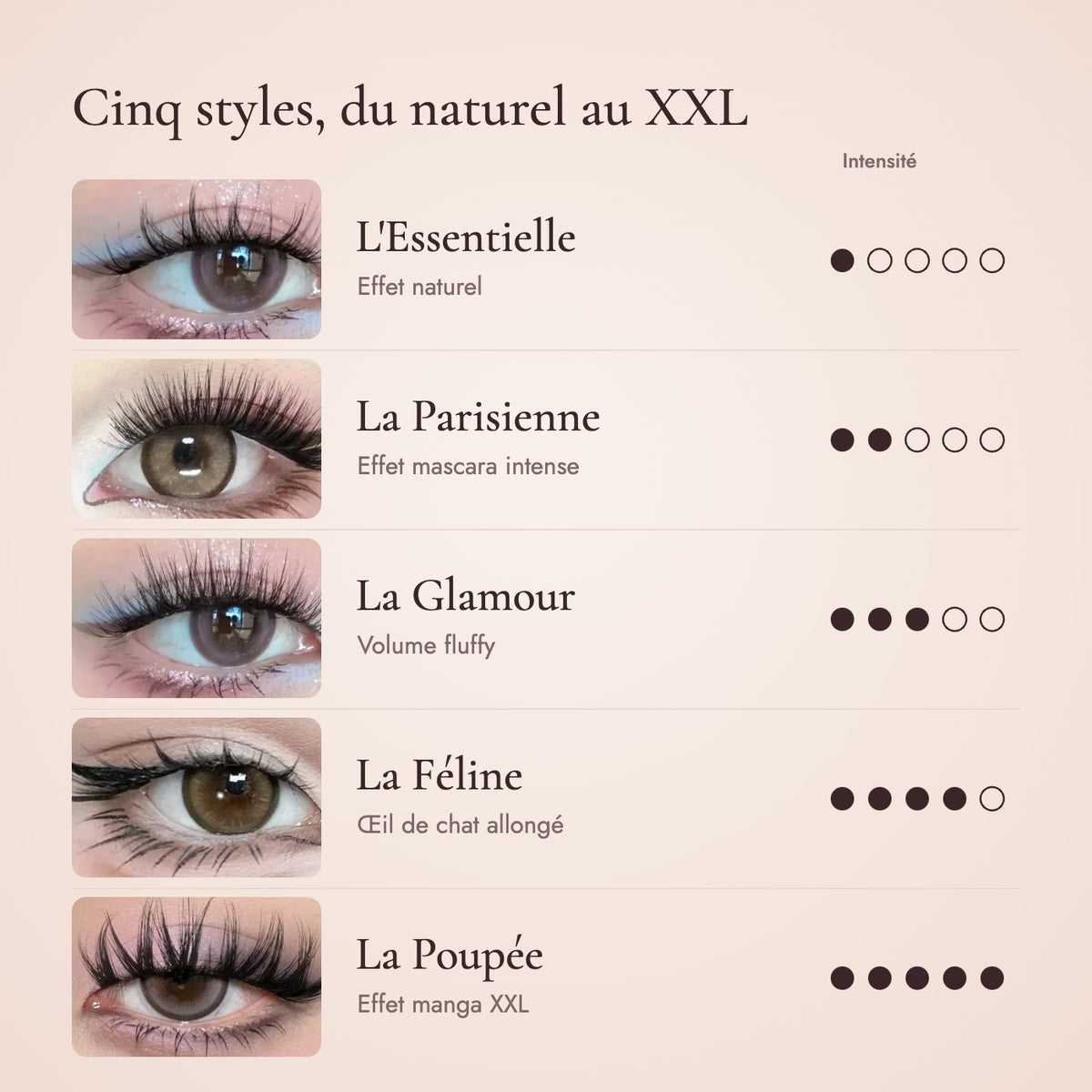 Galerie : les cinq styles BELMINE portés, du naturel au XXL