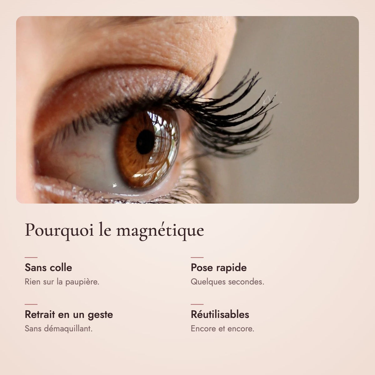 Galerie : pourquoi choisir des cils magnétiques